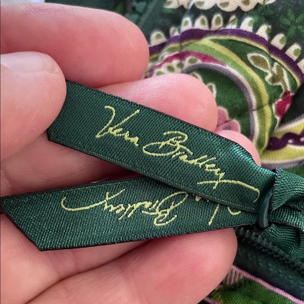 Vera Bradley Green Paisley Garment Bag